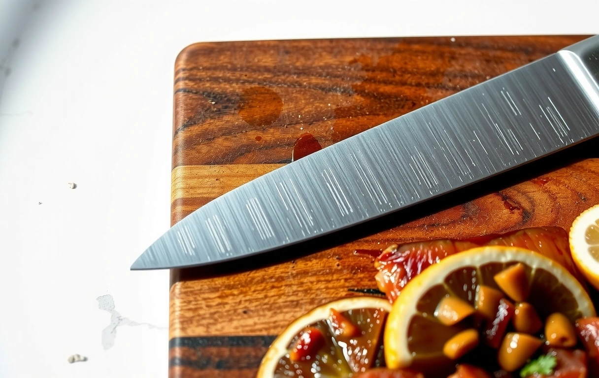 Hochwertiges Kochmesser Detail
